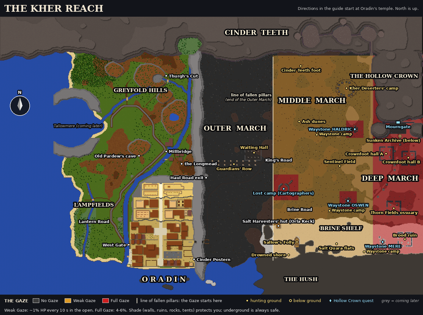 Map of the Kher Reach